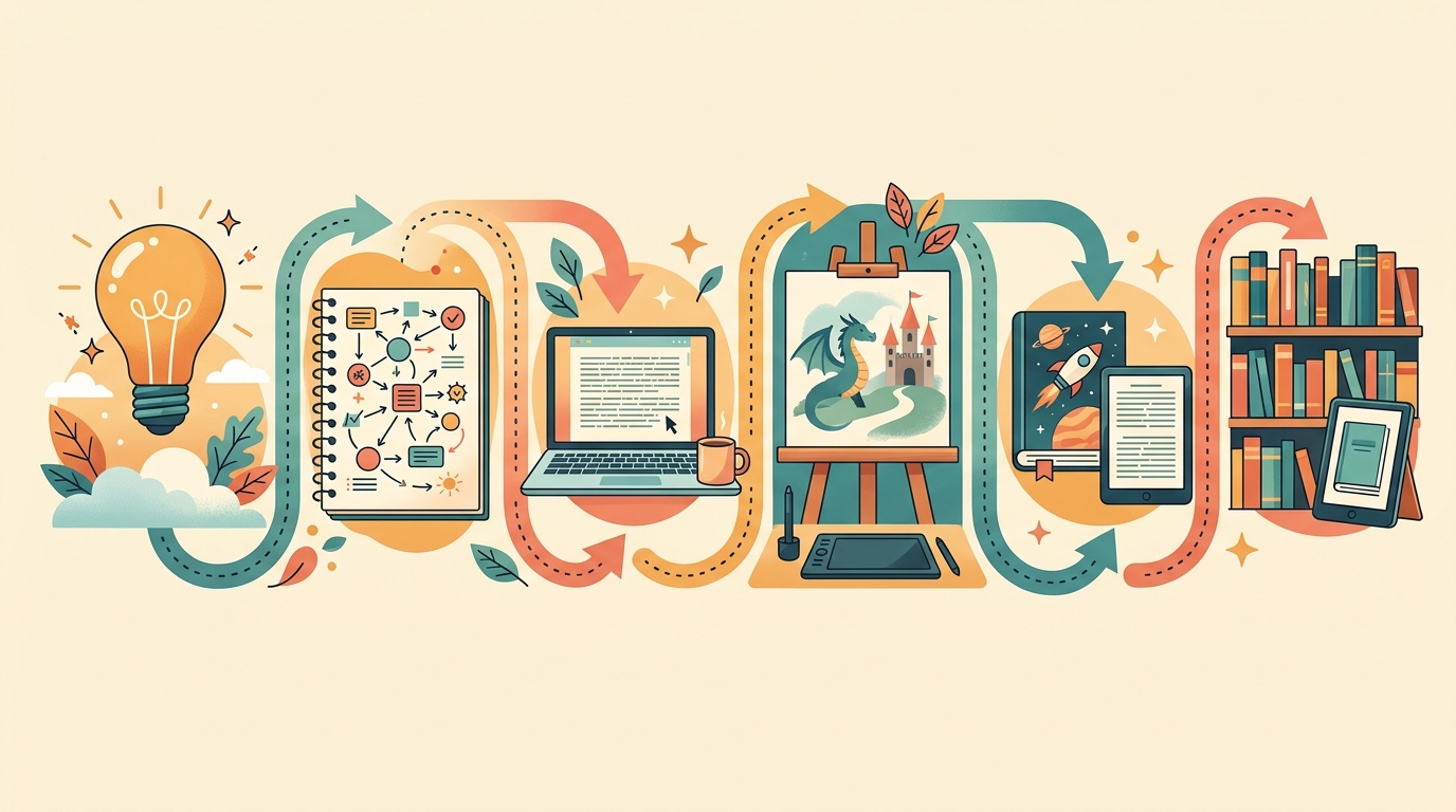 The book creation pipeline from idea to Kindle