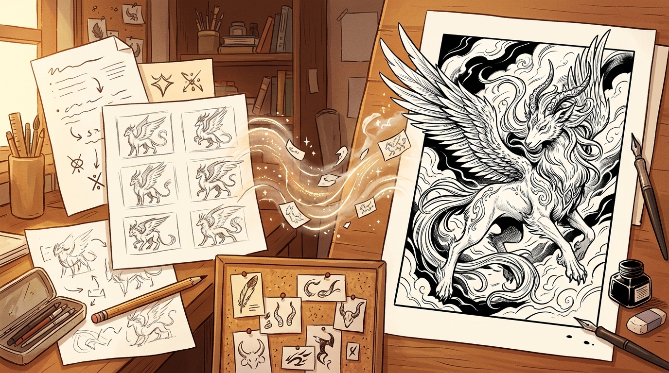 From illustration brief to finished artwork
